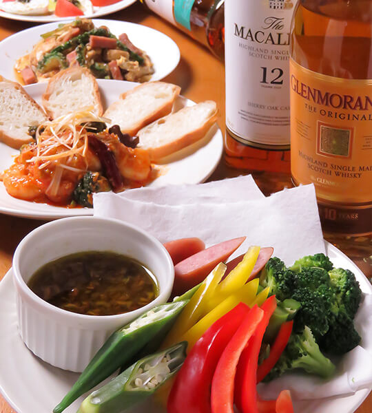 Sign専属シェフが作る【2.5H飲み放題付】PARTYコース(全8品)4,500円